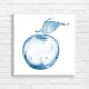 Refreshing Water Apple Splash Canvas Print
