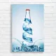Refreshing Splash Water Bottle Canvas Print