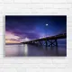 Serene Sunset Pier Ocean Canvas Print