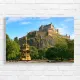 Majestic Edinburgh Castle & Fountain Canvas Print
