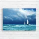 Sailing Majestic Ocean Waves Canvas Print
