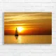 Serene Sailboat Sunset Canvas Print
