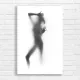 Sensual Silhouette Art Canvas Print