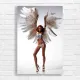 Angelic Muse Feathered Wings Canvas Print