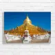 Golden Pagoda Serenity Canvas Print