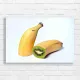 Surreal Fruit Fusion Banana Kiwi Canvas Print