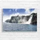 Majestic Waterfall Coastal Serenity Canvas Print