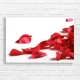 Romantic Red Rose Petals Canvas Print