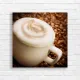 Aromatic Coffee Delight Latte Art Canvas Print