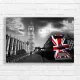 Iconic London Big Ben Union Jack Bus Canvas Print