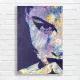 Abstract Portrait Bold Strokes Canvas Print