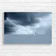 Sailboat in Storm Lightning Canvas Print