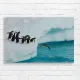 Penguins Taking the Plunge Canvas Print
