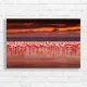 Flamingo Paradise Sunset Canvas Print