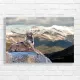 Majestic Wolf Mountain Scene Canvas Print