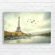 Parisian Eiffel Tower & Seine River Canvas Print