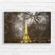 Eiffel Tower Fireworks Canvas Print