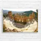 Ancient Athens Theatre Greek Ruins Canvas Print
