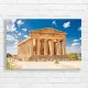 Ancient Temple Greek Architecture Canvas Print