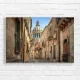Italian Streetscape with Dome Canvas Print