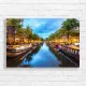 Amsterdam Canal Houseboats Canvas Print