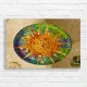 Vibrant Sun Mosaic Artwork Canvas Print
