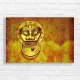Golden Guardian Lion Door Knocker Canvas Print