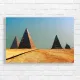 Majestic Pyramids Desert Landscape Canvas Print