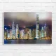 Hong Kong Skyline at Night Canvas Print