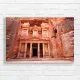 Majestic Petra Treasury Ancient Facade Canvas Print