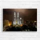 Majestic Petronas Towers Night Skyline Canvas Print