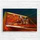 Urban Bridge Light Trails Canvas Print