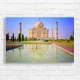 Majestic Taj Mahal Reflection Canvas Print