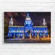 Belfast City Hall Blue Light Canvas Print