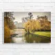 Serene Bridge & Willow Tree Canvas Print