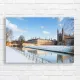 King's College Winter Serenity Canvas Print
