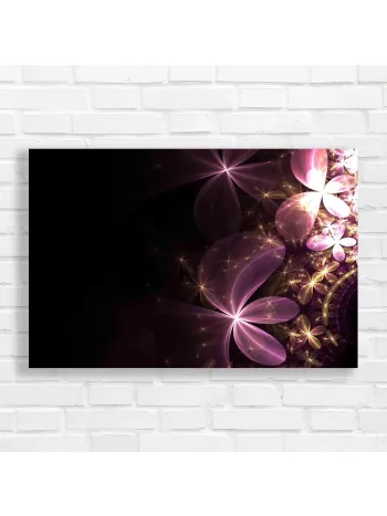 Enchanting Floral Fractal Canvas Print