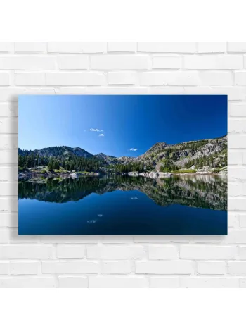 Serene Lake & Mountain Reflection Canvas Print