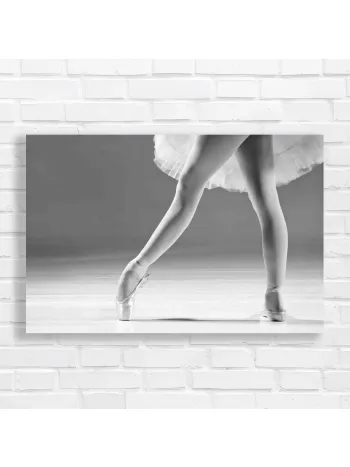 Graceful Ballet Dancer Legs Canvas Print