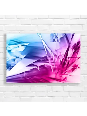 Abstract Crystal Burst Canvas Print