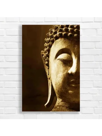 Serene Buddha Face Meditation Canvas Print