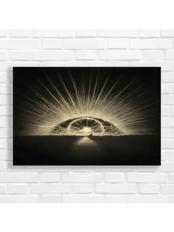 Abstract Sunburst Canvas Print