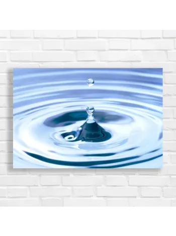 Serene Water Drop Ripple Canvas Print