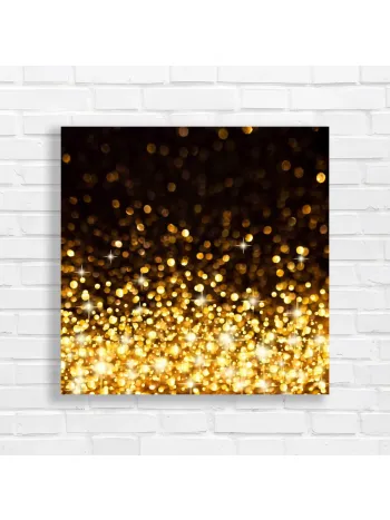 Luxury Gold Bokeh Wall Art Canvas Print