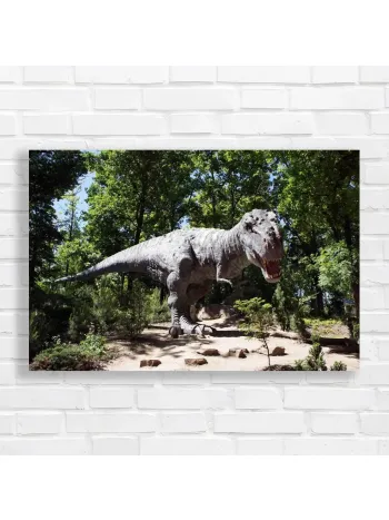 Roaring T-Rex Jungle Adventure Canvas Print
