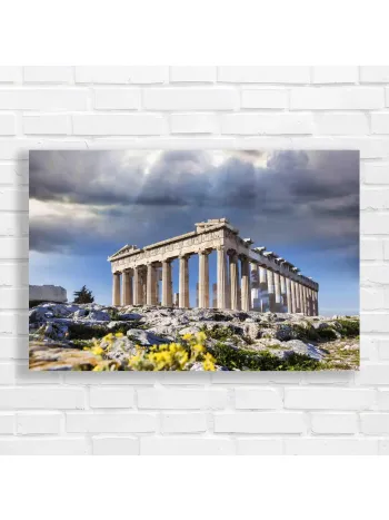 Majestic Parthenon Ancient Greece Canvas Print