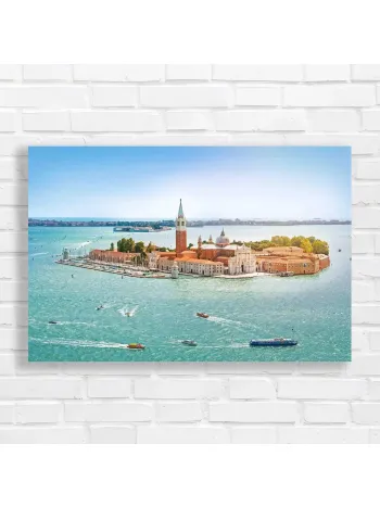Venice Island Serenity Canvas Print