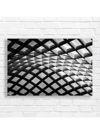 Geometric Skylight Architecture Canvas Print