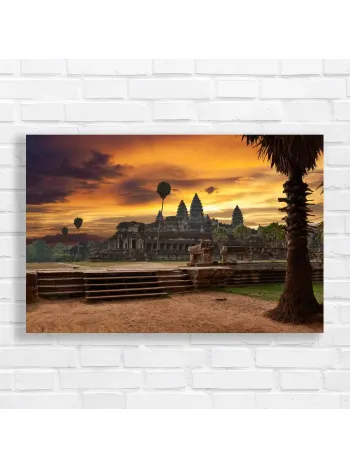 Angkor Wat Sunset Majesty Canvas Print