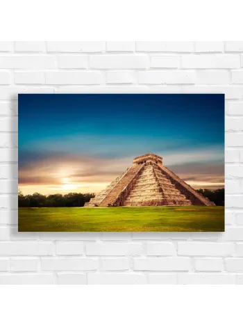 Majestic Chichen Itza Pyramid Canvas Print